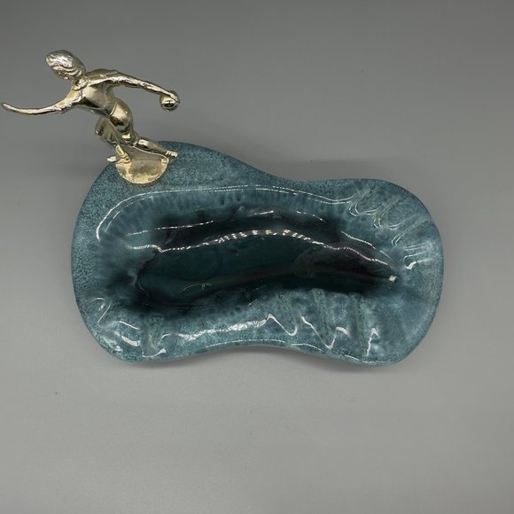 Vintage bowling ashtray blue - Picture 6 of 7